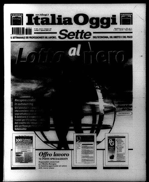 Italia oggi : quotidiano di economia finanza e politica